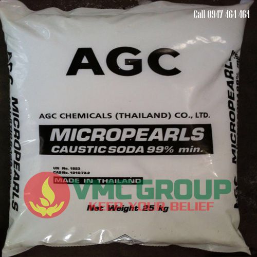 
XÚT HẠT THÁI LAN 99% – CAUSTIC SODA MICROPEARLS NAOH 99%